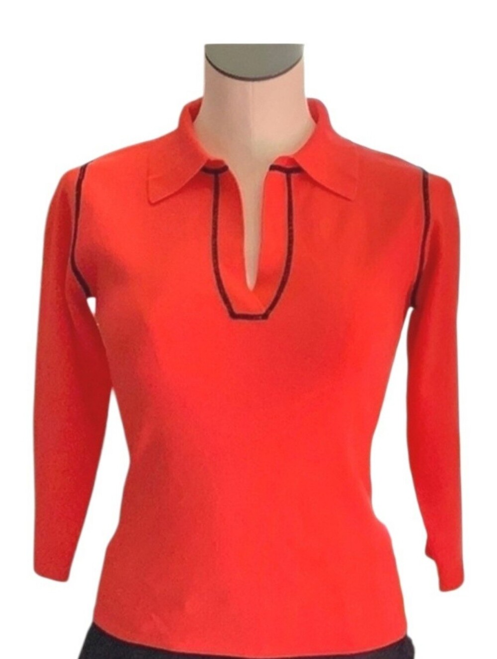 One Girl Who Red Stretch Top - US M